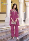 Ishika By Karissa Mall Chanderi Ladies Co Ord Set Wholesale Market In Surat